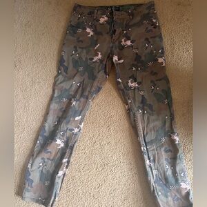 LRG Men's Skinny Jeans - Green Camouflage